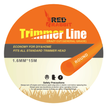 Trimmertråd 2.4mm 15m rund
