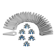 30 knive til Bosch Indego Rustfri